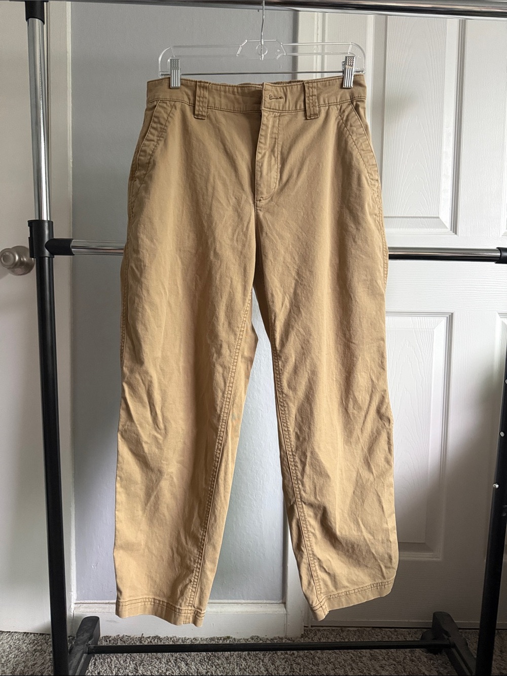 Old Navy Women's Tan Straight-Leg Chino Trousers